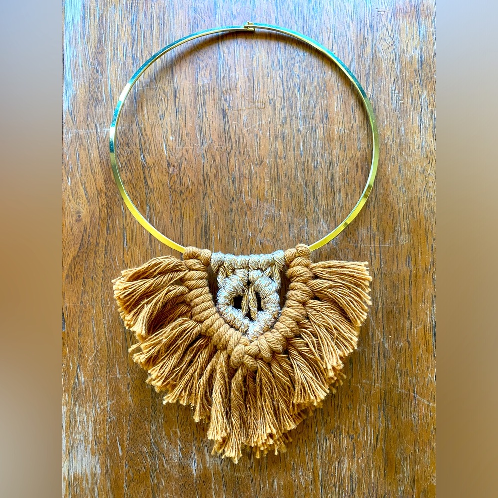 @HalfwayHippieCA Macrame Necklace